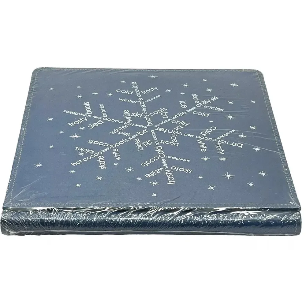 Creative Memories 12x12 PicFolio Max Album Navy Blue Winter Fun Snowflake